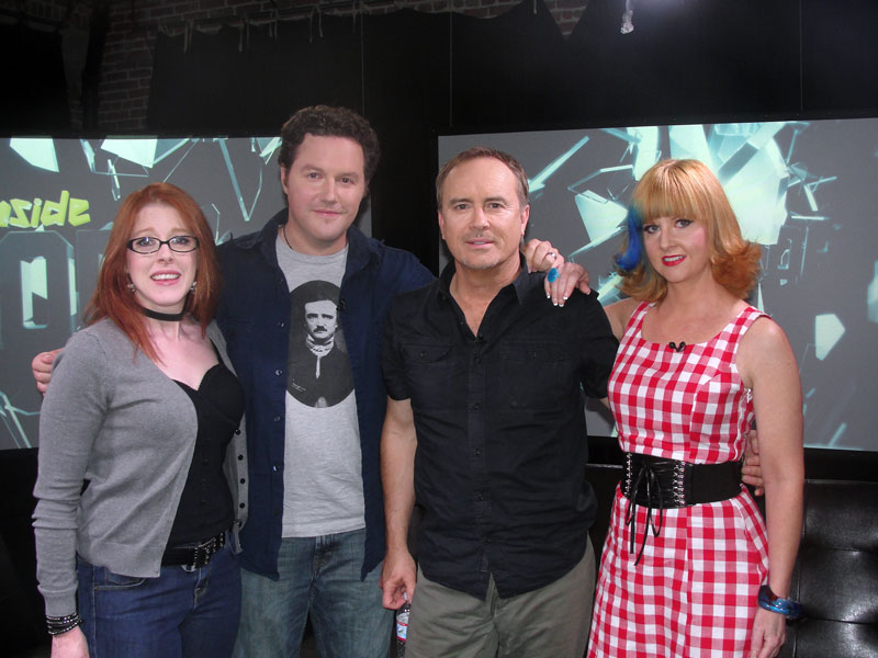 L to R - Rebekah McKendry, Elric Kane, Jeffrey Combs, Staci Layne Wilson