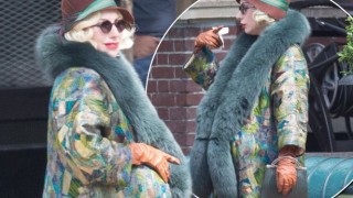 Mirror Photo - Lady Gaga on set