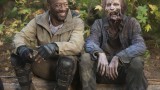 Lennie James and Walker - The Walking Dead _ Season 5, Episode 16 _ BTS - Photo Credit: Gene Page/AMC