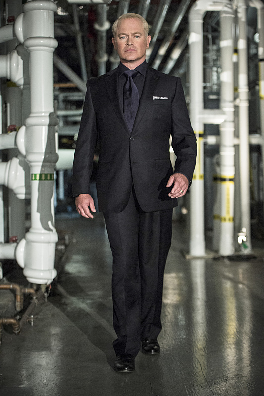 Arrow -- Image AR406A_Special_0373b.jpg -- Pictured: Neal McDonough as Damien Darhk -- Photo: Cate Cameron/ The CW -- ÃÂ© 2015 The CW Network, LLC. All Rights Reserved.