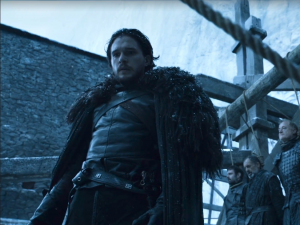 jon snow leaves night's watch game of thrones hbo